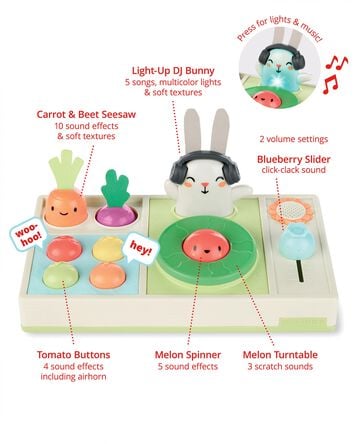 Farmstand Let The Beet Drop DJ Set Baby Musical Toy, 