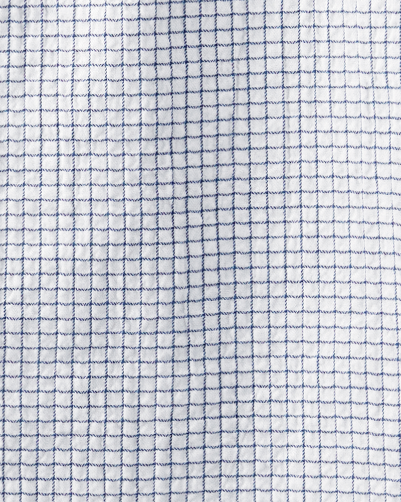 Kid 2-Piece Organic Cotton Gauze Checkered-Print Set, image 4 of 6 slides