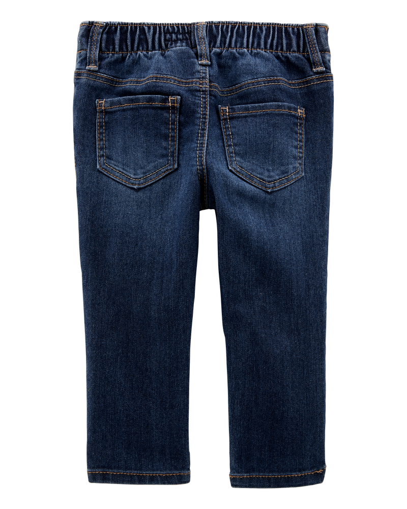Baby Dark Wash Super Skinny-Leg Jeans, image 2 of 4 slides