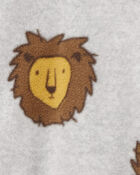 Baby 1-Piece Lion Fleece Footie Pajamas, image 2 of 4 slides