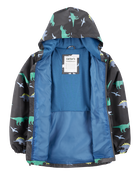 Dinosaur Color Changing Rain Jacket - Grey, image 6 of 6 slides