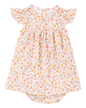 Baby 2-Piece Bodysuit Dress & Cardigan Set, 