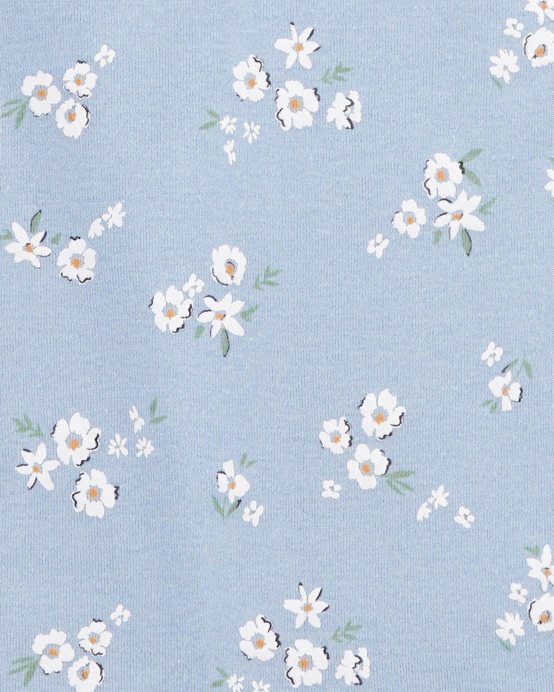 Baby 5-Pack Floral Short-Sleeve Cotton Bodysuits, image 6 of 7 slides