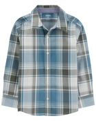 Kid Plaid Button-Front Shirt, image 2 of 4 slides