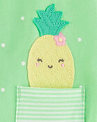 Baby Pineapple Cotton Romper, image 2 of 2 slides