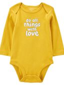 Gold - Baby Do All Things With Love Bodysuit