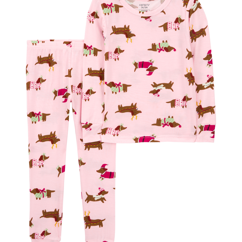 Toddler 2 Piece Christmas Dog PurelySoft Pajamas