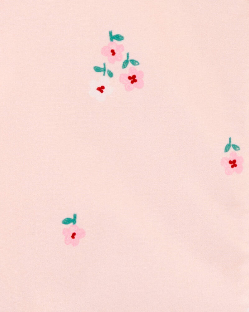 Toddler Girl Floral Rain Jacket - Pink, image 3 of 3 slides