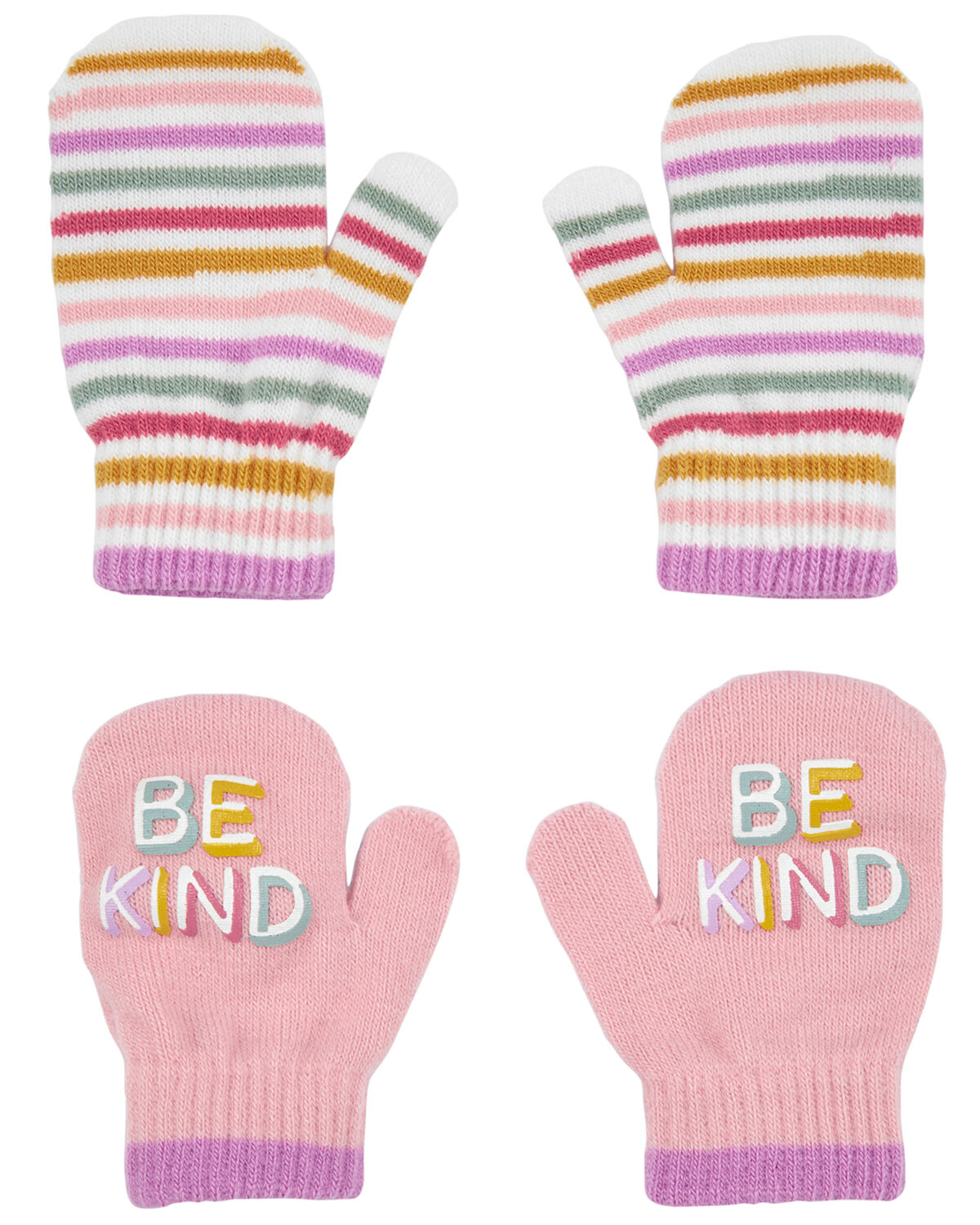 Multi Toddler 2Pack Gripper Mittens