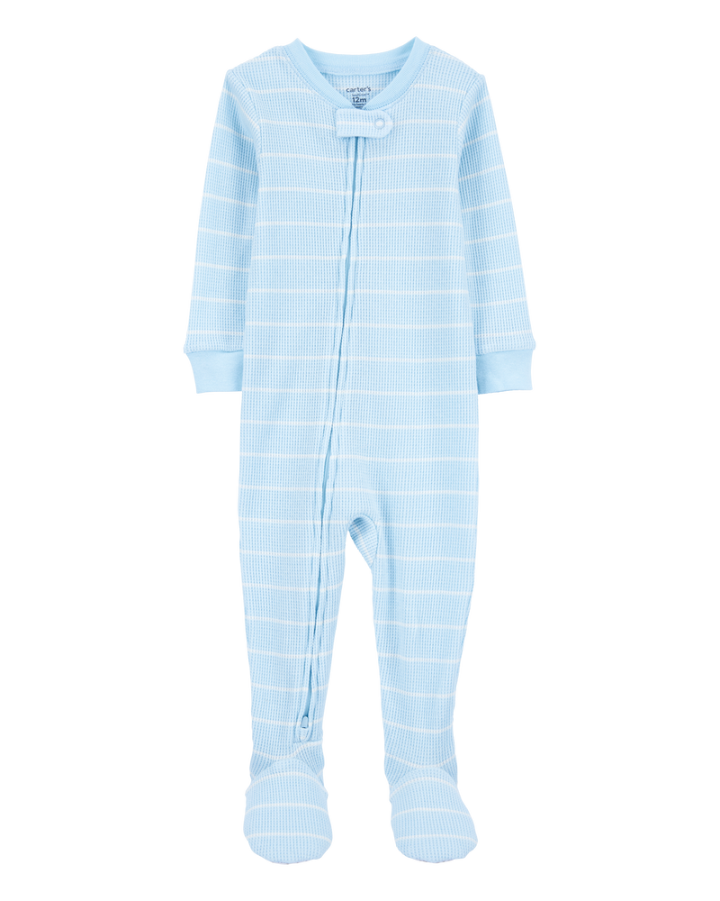 Baby 2-Pack Thermal Footie Pajamas, image 5 of 5 slides