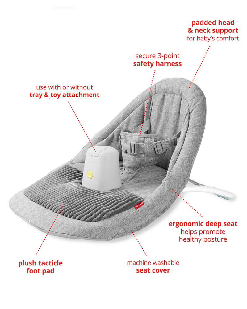 Silver Lining Cloud Upright Activity Floor Seat & Tray Set, image 3 of 9 slides