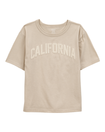 Kid California Graphic Tee - Tan, 