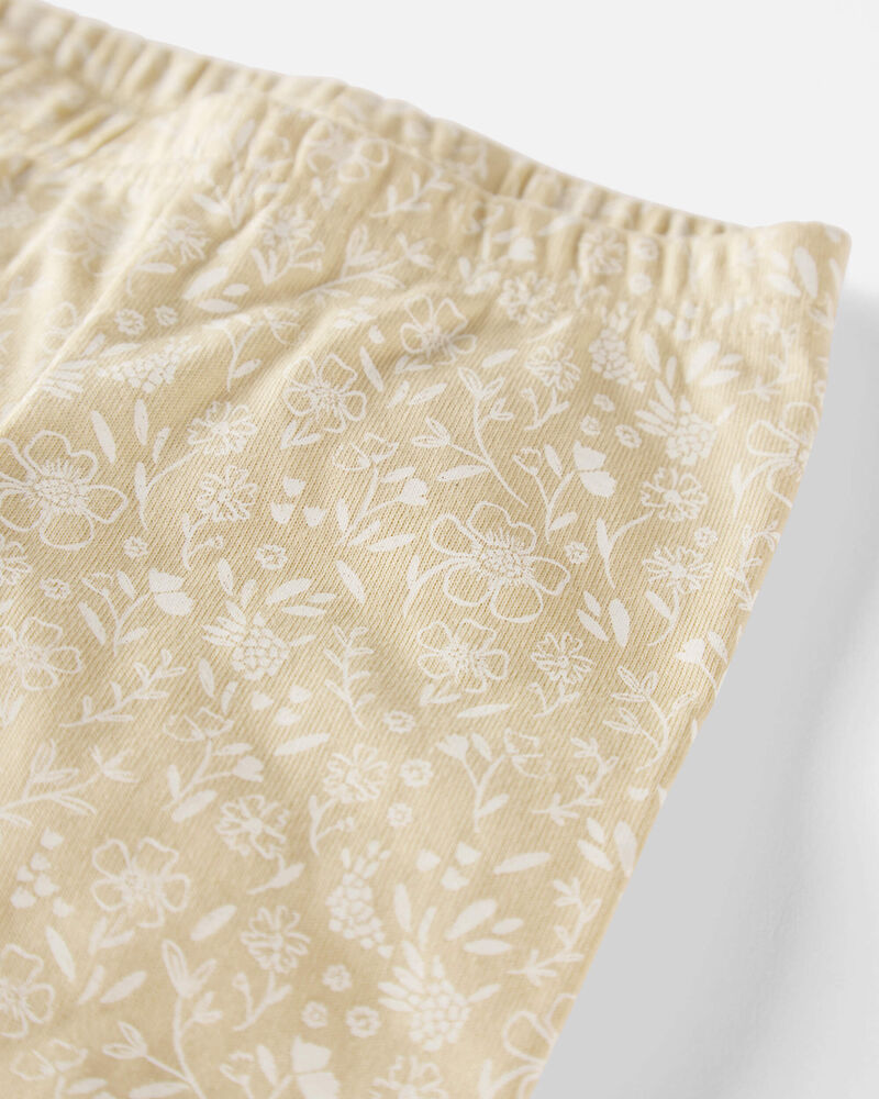 Baby Floral Print Organic Cotton 2-Piece Pajamas, image 2 of 4 slides