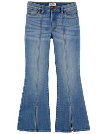 Kid High-Rise Split Hem Iconic Denim Jeans, 