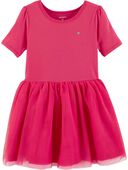 Pink - Baby Tutu Jersey Dress