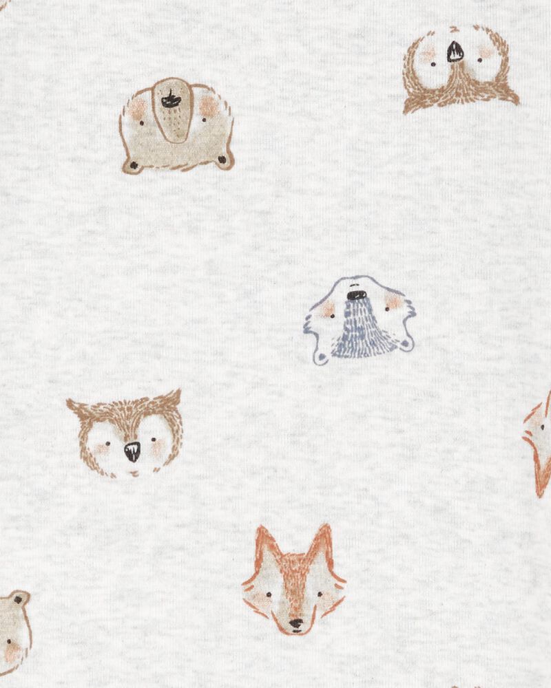 Baby 4-Piece Woodland Creatures Pajamas, image 3 of 4 slides