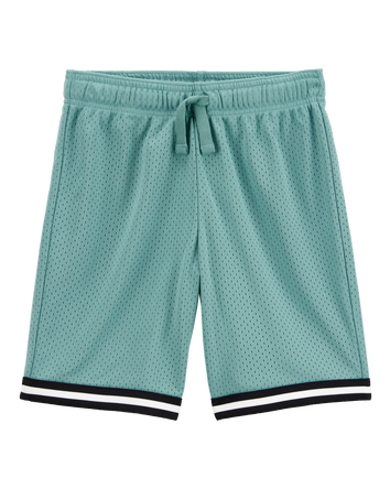 Boys Fan-Favorite Basketball Mesh Short - Teal, 
