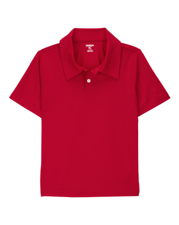 Kid Active Uniform Polo Shirt in Moisture Wicking BeCool™ Fabric - Red, 