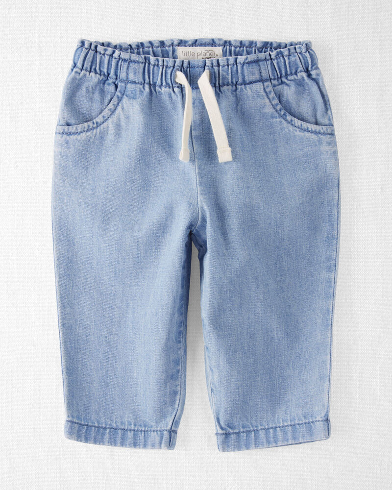 Baby Organic Cotton Chambray Pants, image 1 of 4 slides