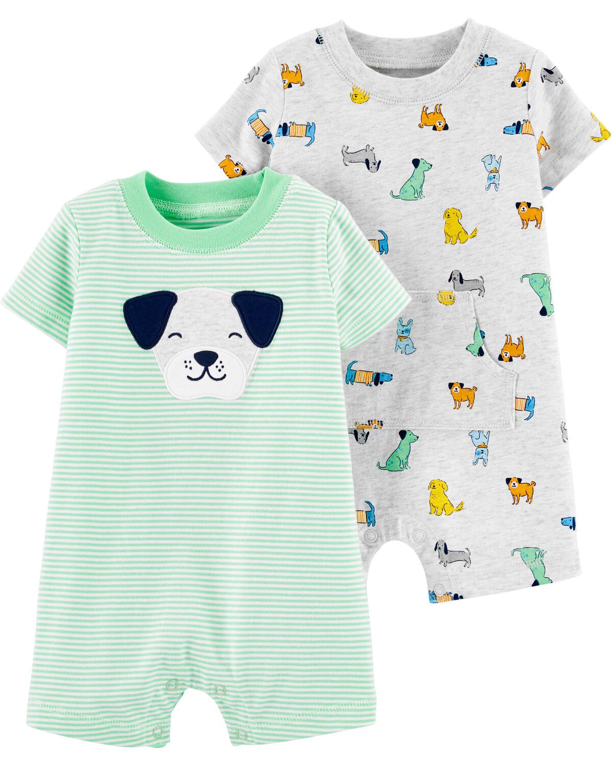 Multi Baby 2Pack SnapUp Rompers