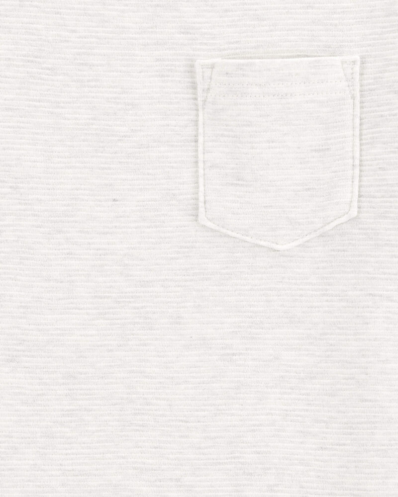 Kid Short-Sleeve Pocket Tee - Light Grey, image 2 of 3 slides