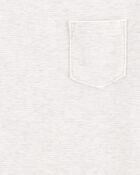 Kid Short-Sleeve Pocket Tee - Light Grey, image 2 of 3 slides