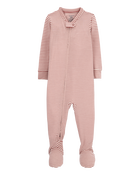 Baby Striped 1-Piece PurelySoft Footie Pajamas, image 1 of 5 slides