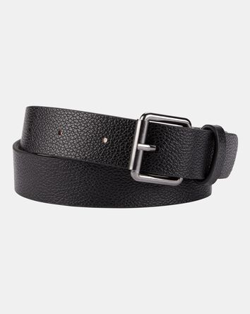 Faux Leather Belt - Black, 