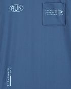 Kid Short-Sleeve Active Tee - Navy, image 2 of 4 slides