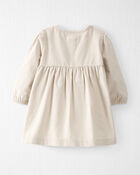 Baby Organic Cotton Corduroy Pocket Dress in Toasted Wheat, image 3 of 6 slides