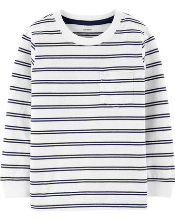 Baby Striped Pocket Jersey Tee, 