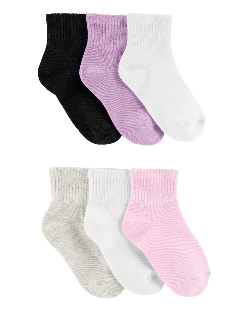 Kid 6-Pack Crew Socks, image 1 of 3 slides