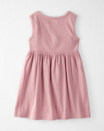 Toddler Organic Cotton Ribbed Knit Dress, 