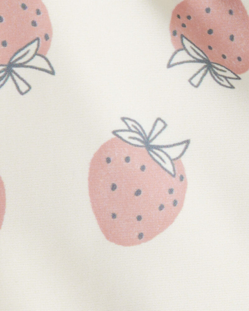 Toddler Girl Recycled Strawberry-Print Swimsuit, image 4 of 4 slides