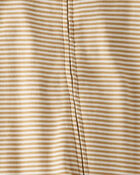 Baby Organic Cotton Rib Sleep & Play Pajamas in Stripes, image 2 of 4 slides