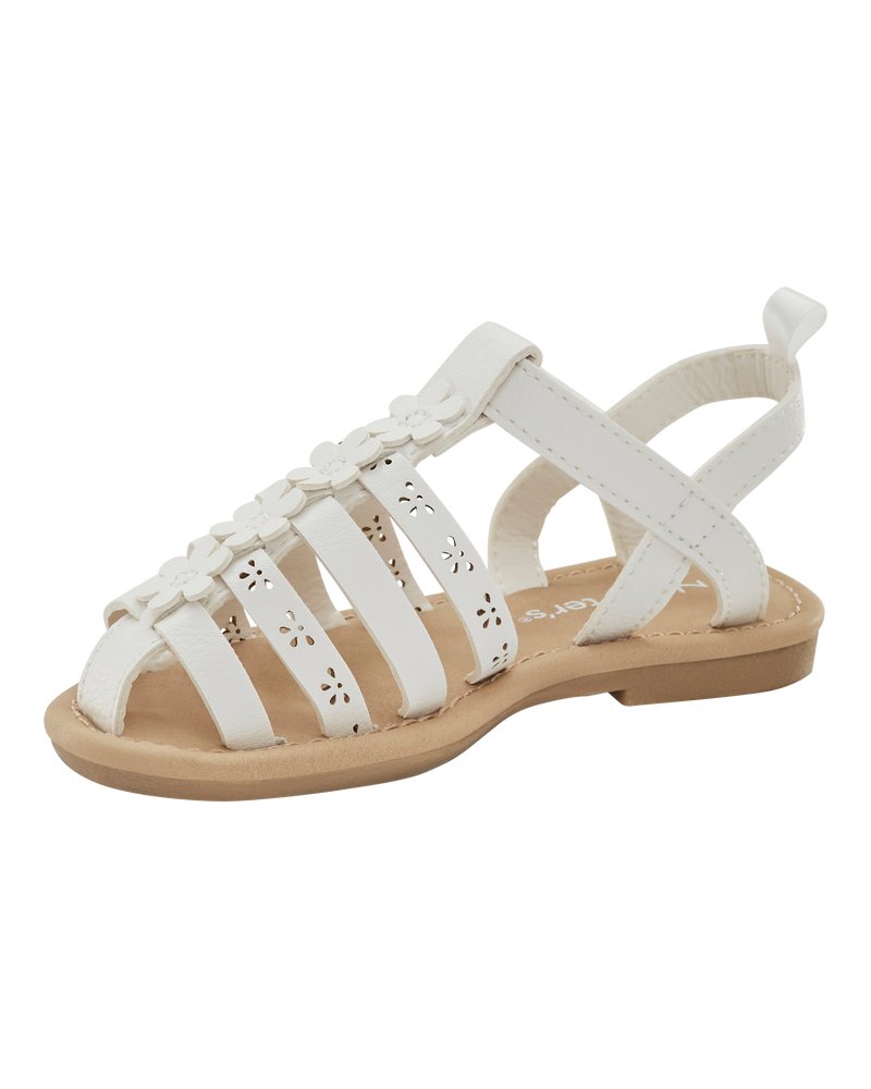 Toddler Casual Sandals - White, image 7 of 7 slides
