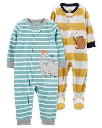 Baby 2-Pack 1-Piece Pajamas, 