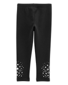 Toddler Star Cozy Fleece Leggings, image 5 of 8 slides