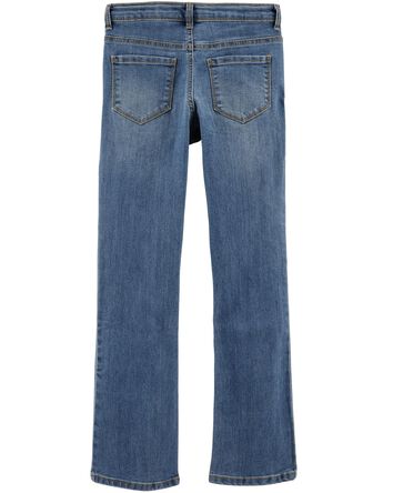 Medium Blue Wash Boot-Cut Jeans, 