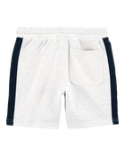 Kid 2-Piece Hooded French Terry Tee & Shorts Set - Grey, image 5 of 7 slides