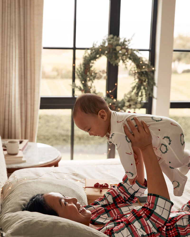 Baby Christmas Zip-Up PurelySoft Sleep & Play Pajamas, image 5 of 7 slides