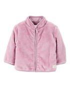 Baby Zip-Up Sherpa Cardigan, image 1 of 4 slides