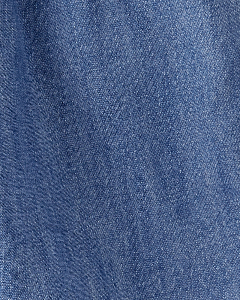Kid Organic Cotton Chambray Shorts, image 4 of 5 slides