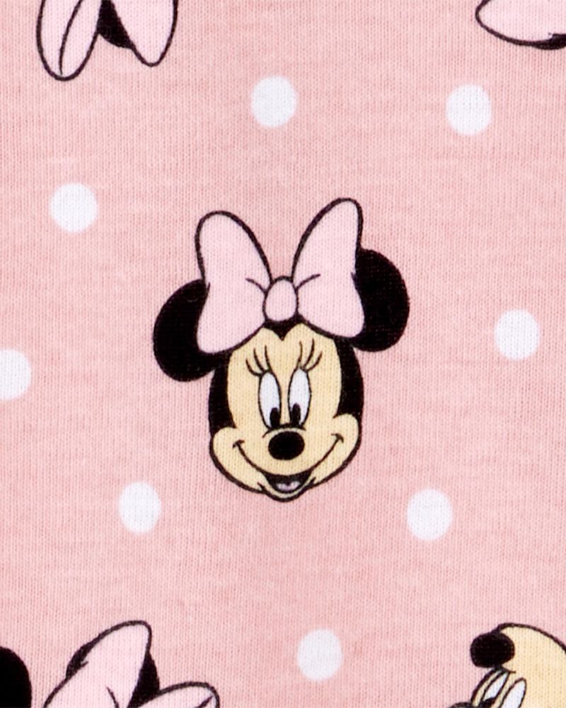 Toddler Minnie Mouse Snug Fit Cotton 2-Piece Pajamas - Pink, image 2 of 3 slides