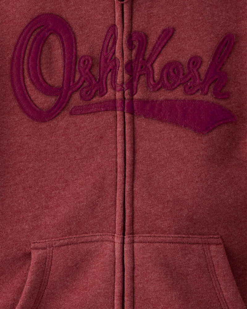 Boys DayDream Fleece Jacket - Red, image 2 of 3 slides