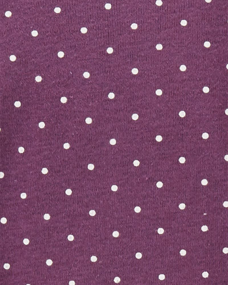 Baby 4-Pack Long-Sleeve Floral & Polka Dot Bodysuits, image 5 of 7 slides