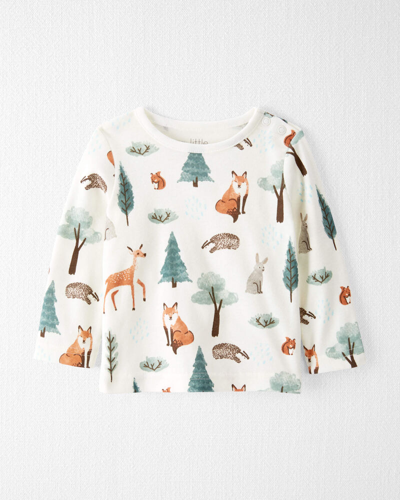 Baby Organic Cotton Overalls Set in Woodland Animals
, image 3 of 6 slides