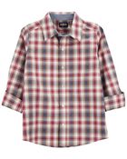 Kid Plaid Button-Front Shirt, image 2 of 4 slides