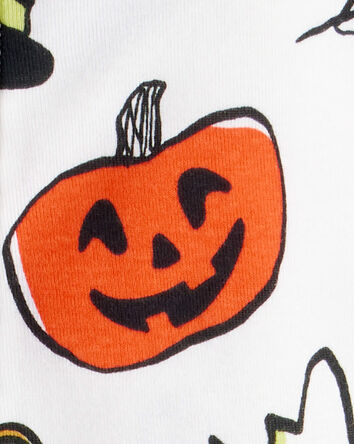 Baby 1-Piece Halloween 100% Snug Fit Cotton Footie Pajamas - Ivory, 