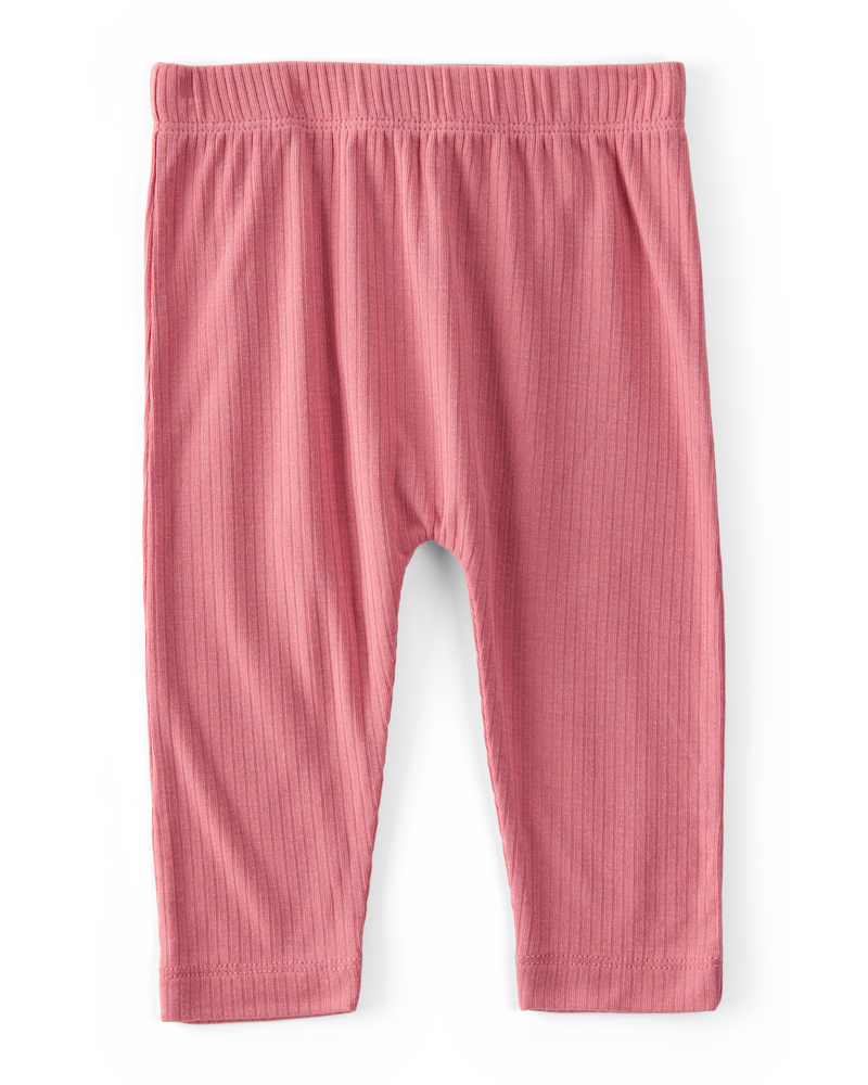 Baby Girl 2-Pack PurelySoft Pull-On Pants - Pink, image 2 of 7 slides
